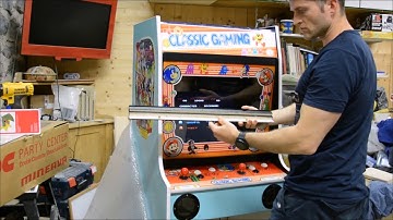 Donkey Kong inspired retro style ARCADE CABINET (DIY scratch build) PART 1