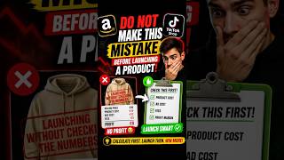 The Product Launch Mistake Beginners Make #dropshipping #shopfiy #amazonfba #ecommerce #shorts