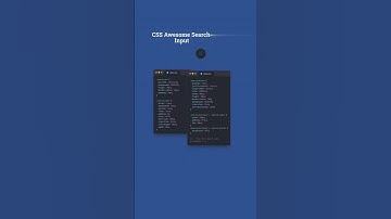 Awesome Search Input | #youtubeshorts #shorts #html #css #searchbar #animation |