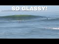 These waves are so glassy north east coast beach break australia