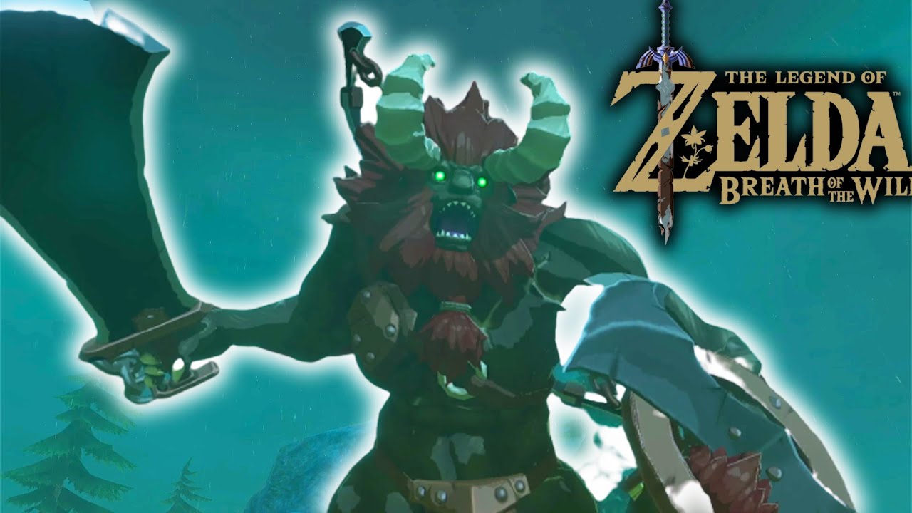 ZELDA BREATH OF THE WILD - COMBATE CONTRA EL CENTALEON DEL MONTE TRUENO ...