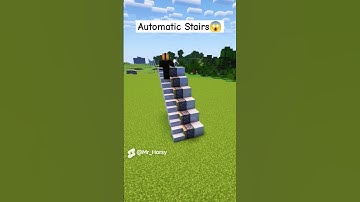 Easy Automatic Stairs in Minecraft #minecraft #shorts #buildhacks #newupdate #minecraftfans
