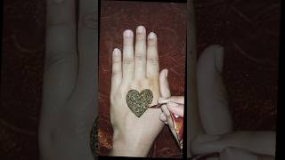 Easy Heart ❤️ shape mehndi design for back hand #india #viral #shortsfeed #ytshorts #trending#shorts
