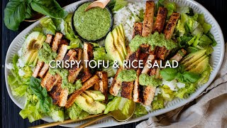 Crispy Tofu & Rice Salad | This Savory Vegan
