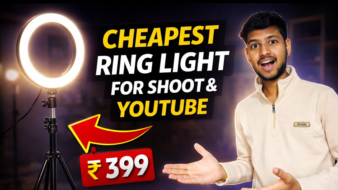 CHEAPEST RING LIGHT UNDER 400 FOR YOUTUBE AND STREAMING! BEST! LIGHT FOR EVERY USAGE