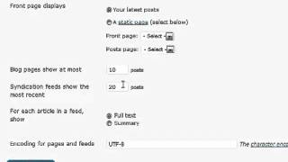 Information How to Use Reading Settings in Wordpress[18] Guide