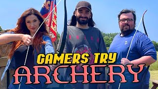 Gamers try Archery in Real Life