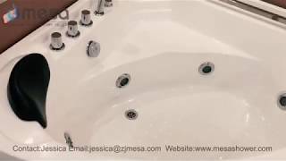 Two Person Luxury Acrylic Corner Whirlpool Massage Jetted Jacuzzi Hot Bath Tub Bathtub C 410 by Mesa Two Person Luxury Acrylic Corner Whirlpool Massage Jetted Jacuzzi Hot Bath Tub Bathtub C 410 by Mesa