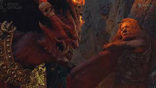 God of War Laufey - Faye vs Fire Demon Boss (Begtse The Mongolian God of War) Battle Epic Gameplay screenshot 3