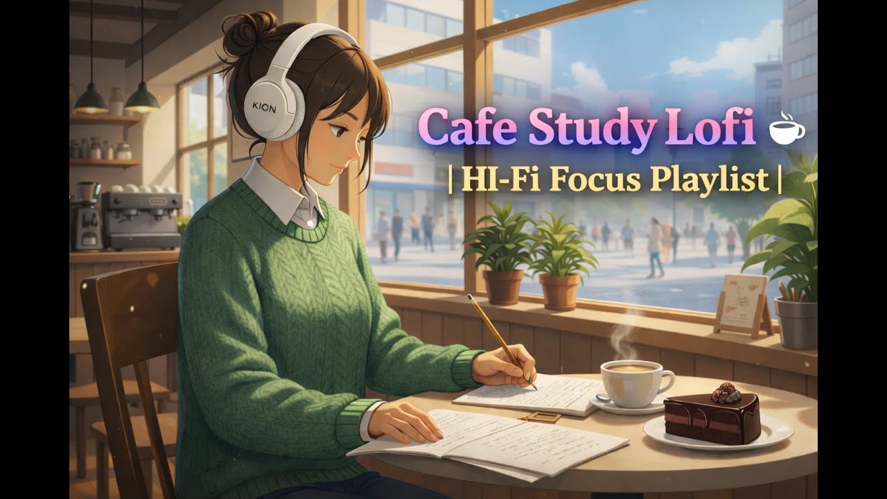 Cafe Study Lofi ☕ Hi-Fi Focus Playlist | 카페에서 공부하는 느낌