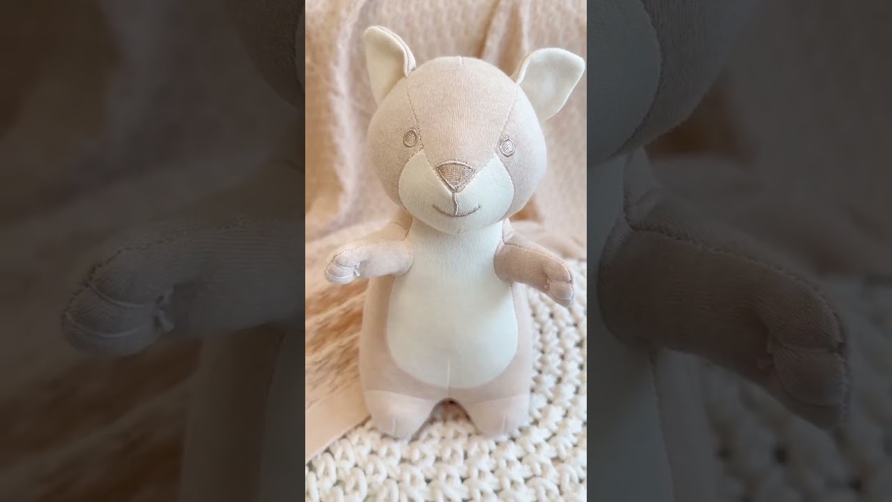 Squeak, Snuggle, Love: Organic Cotton Squirrel Toy