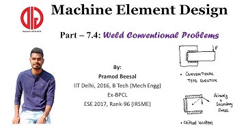 MD Part 7_4 | Fillet weld Conventional type question