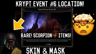 MK11 - KRYPT EVENT #6 LOCATION! (RARE! Scorpion Path of Fire Mask & Skin!) #SecondChance