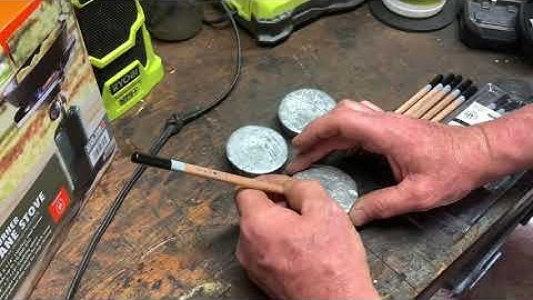 Testing lead hardness with artists pencils, easy and accurate