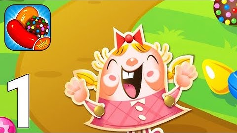 Candy Crush Saga Gameplay Walkthrough Part 1 - Tutorial Candy Factory Level 1 - 10 [iOS/Android]