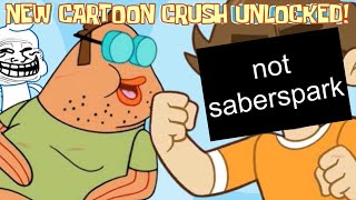 SABERSPARK REACTS TO SABERFART! (New Cartoon Crush Unlocked!)