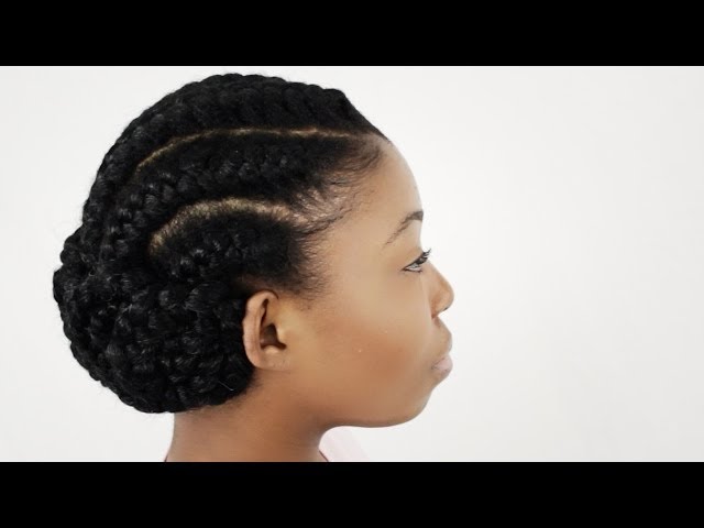 Goddess Braid- Medium-Length Natural Hair Style
