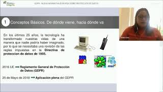 DEPE Webinar Series Spanish   GDPR New European normative on data protection