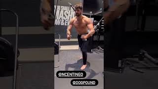 NOAH CENTINEO SHIRTLESS WORKING OUT