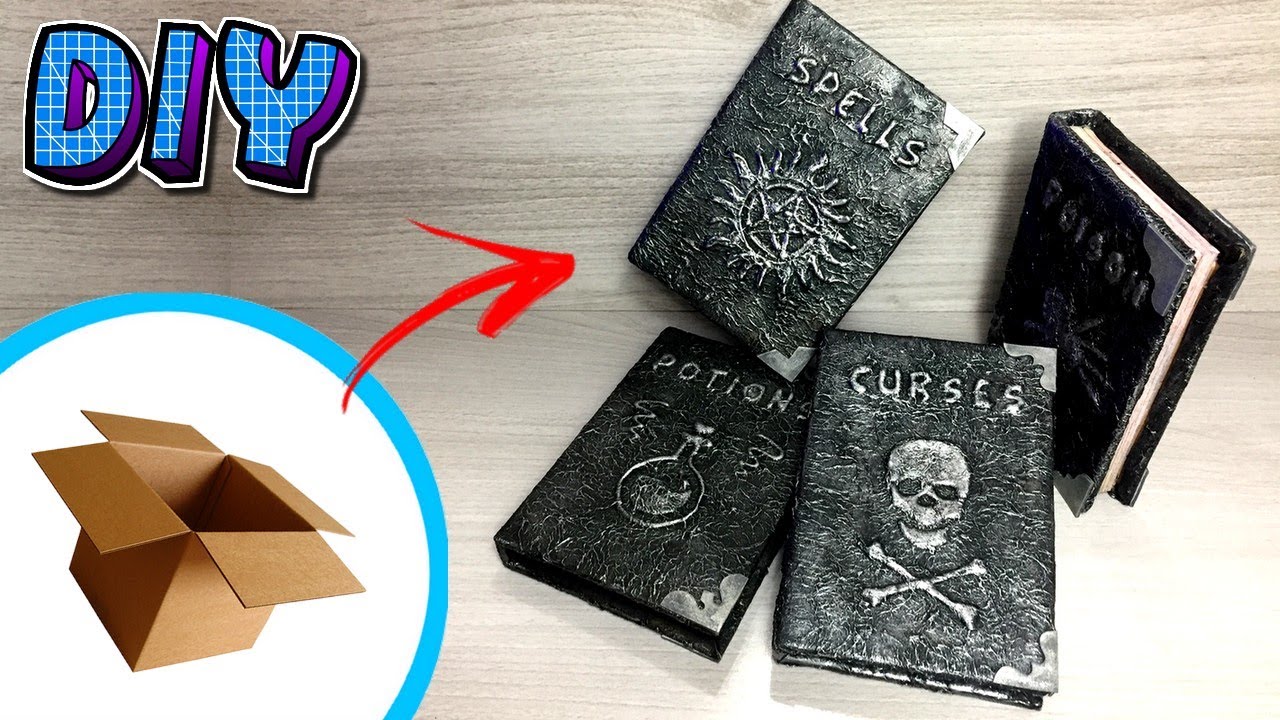 Como Fazer Livros de Feitiços Decorativos com Papel.