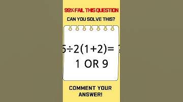 99% Fail This Math Quiz! Can You Solve It?
