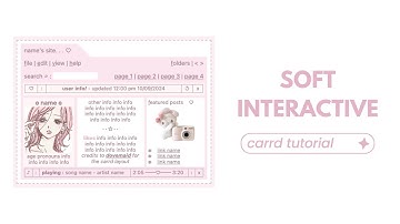 soft interactive carrd tutorial - cr dovemaid
