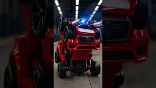 🚔 Toy Police Car TRANSFORMS Into Plasma Battle Robot Inside Subway Station! 🤖⚡