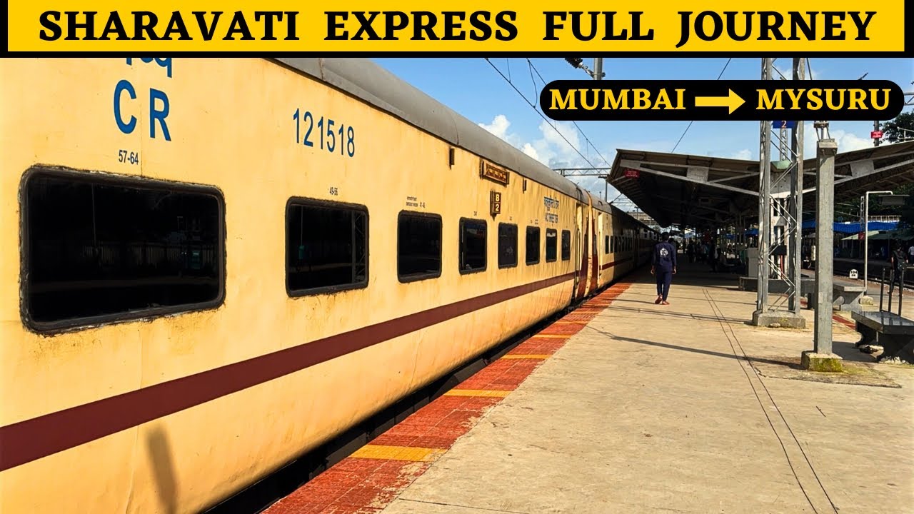 Mumbai to Mysuru Full Journey in Sharavati Express