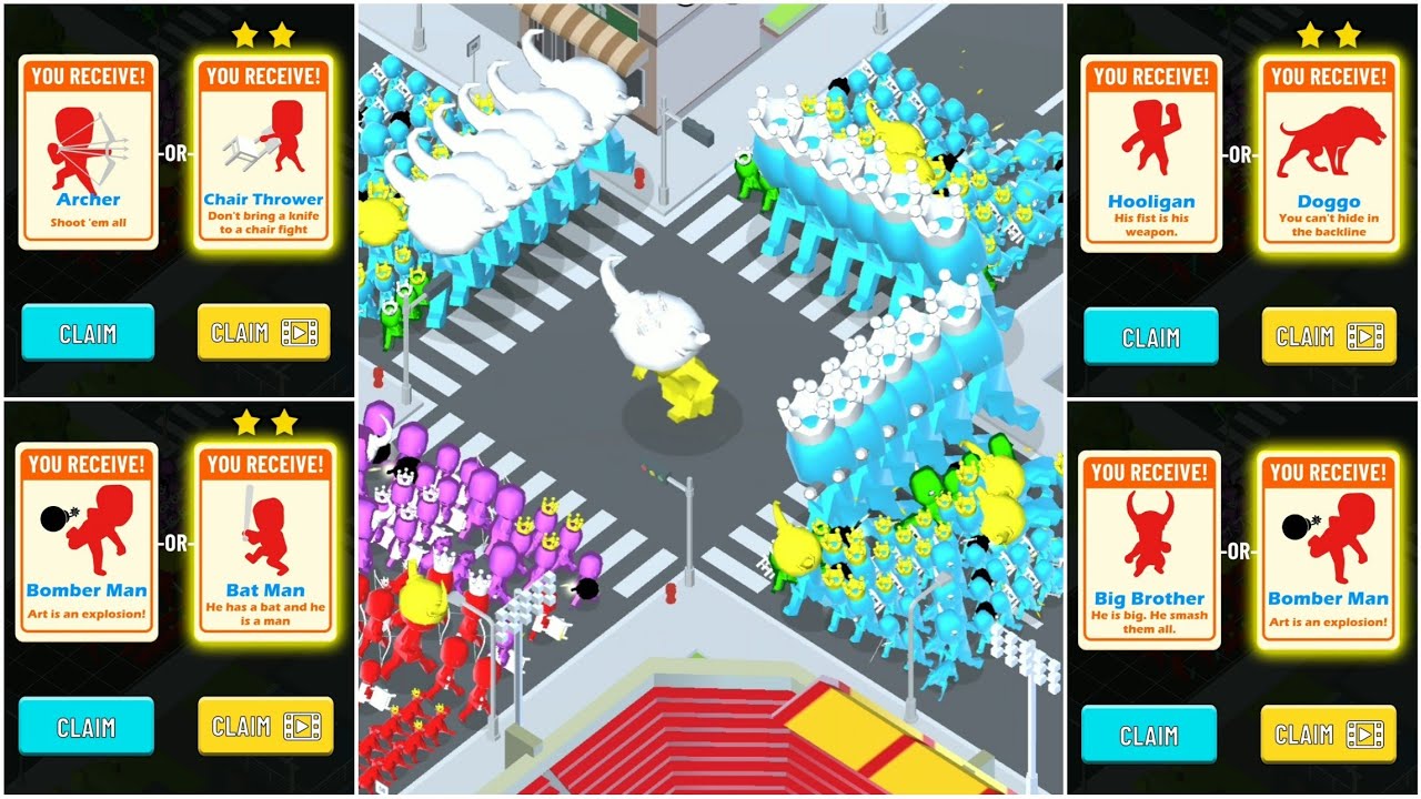 GANG CLASH HIGH ROLLS CITY MAX UPGRADE И ВСЕ УРОВНИ MAX LEVEL 1050 GAMEPLEY WEAR PART 24