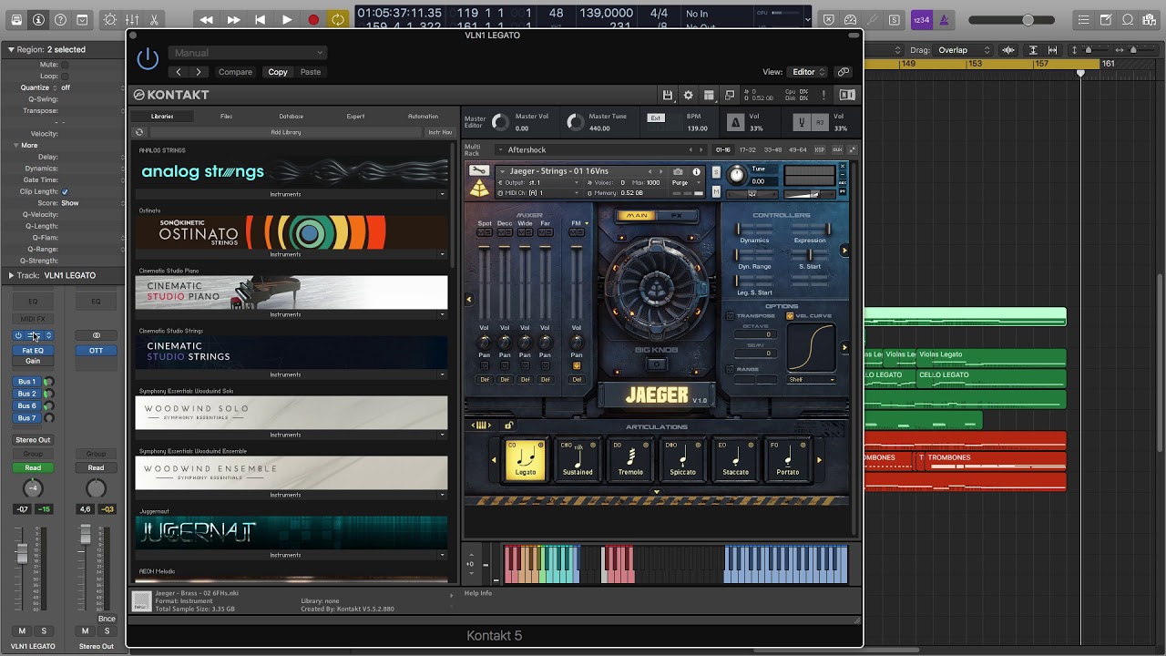 Audio Imperia Jaeger Quick Overview (Legato Strings & Brass) YouTube
