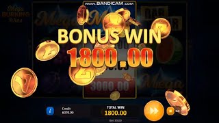 Over $1000 Dollar Profit Playing on Mega Burning Wins ( 27 Ways ) Online Casino Gaming Slot