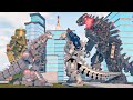 Mecha Godzilla 2021 and Kiryu Vs Cherno Alpha and RPO Mechagodzilla - Roblox Kaiju Universe