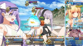 【FGO】Bakatoria vs 4 Summer SSR - Challenge Quest 4T Clear - Summer 2026 Event