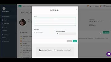 Adding Notes for Employees in HR Partner