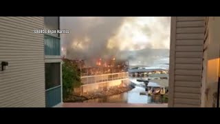 Large condo complex fire at Lake of the Ozarks