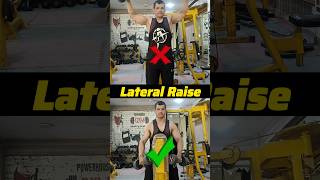 Lateral Raise Correct Form✅ #viral #ytshorts #shortvideo #trending #motivation