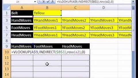 YTL Excel # 126 part 2: VLOOKUP & INDIRECT & ROW