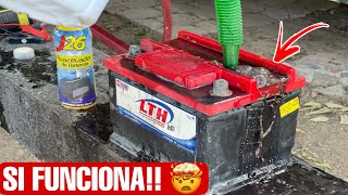 Como reparar la batería de cualquier auto Garantizado que Si Funciona! ✅ Con bicarbonato y agua