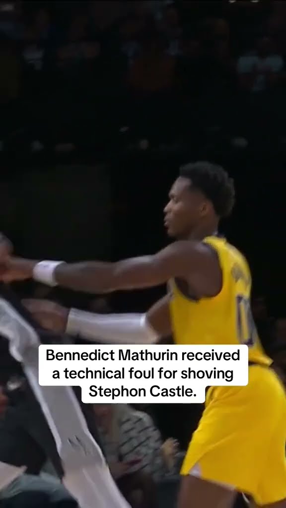 Bennedict Mathurin received a technical foul for this ?