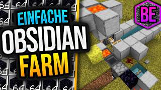 OBSIDIAN FARM in Minecraft Bedrock 1.21/26.1+ (MCPE/Xbox/PS/Switch/PC)