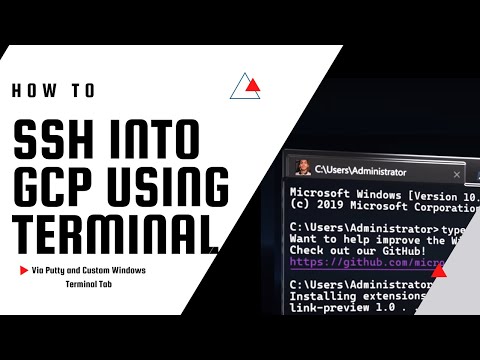 How to SSH into GCP using Windows Terminal ?