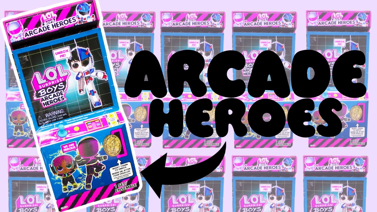 LOL Surprise ARCADE HEROES Unboxing At The VRQT Family Arcade