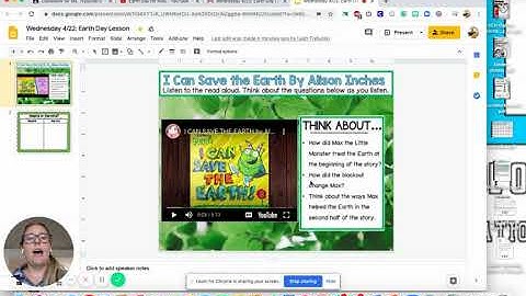 Wednesday 4/22 -Google Slides Earth Day Lesson