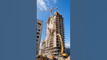 seconds before the building wall collapses #shorts #viral