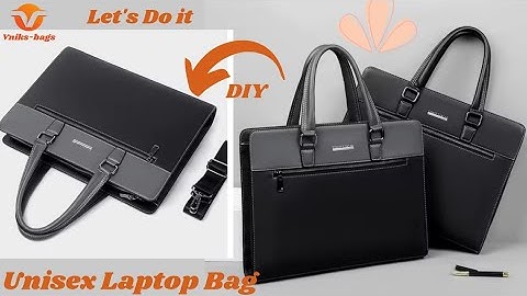 Making a 16" Unisex laptop bag | DIY | Detailed tutorial | Laptop brief | Part 1