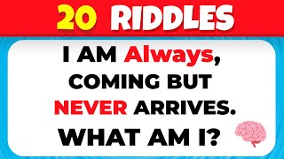 20 Impossible Riddles 🤯  99% Fail This Ultimate Challenge