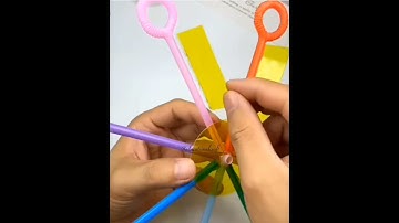 how to make wheel bubble machine at home|bestoutofwaste#ytshorts #shots @educationalcraft8909