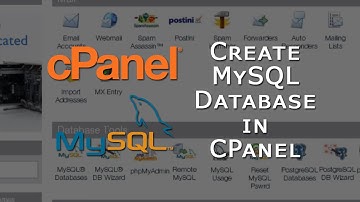 Create MySQL Database in cPanel