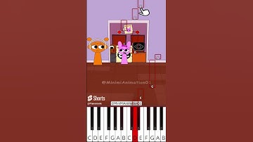 Help Pinki choose the right items to escape | Sprunki (@MiniMiAnimation01) - Octave Piano Tutorial