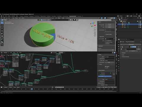 Procedural 3D Charts with Blender ​Blender Geometry Nodes